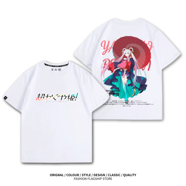 超時空輝耀姬 動漫主題印花短袖T恤
