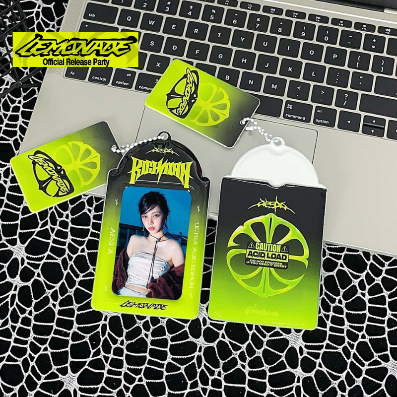 aespa LEMONADE專輯小卡卡套｜3吋簡約透明收納掛件 KPOP粉絲收藏周邊