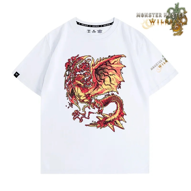 魔物獵人荒野印花短袖T恤