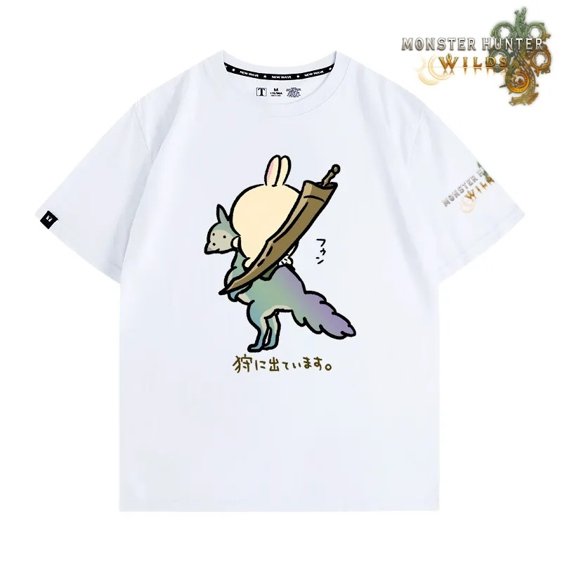 魔物獵人荒野印花短袖T恤
