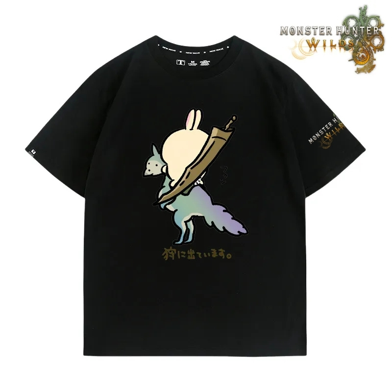 魔物獵人荒野印花短袖T恤