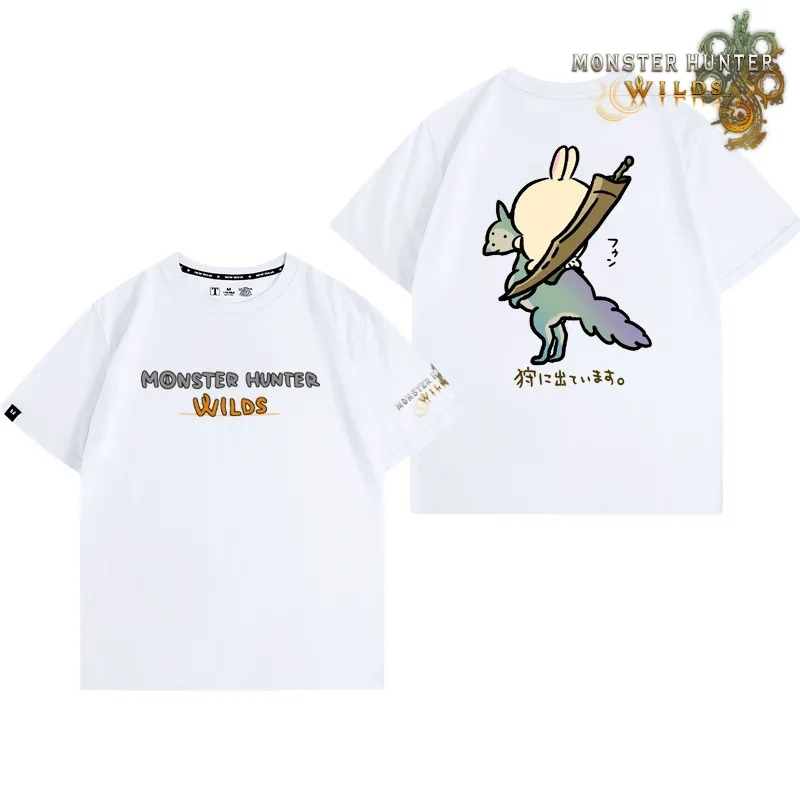 魔物獵人荒野印花短袖T恤