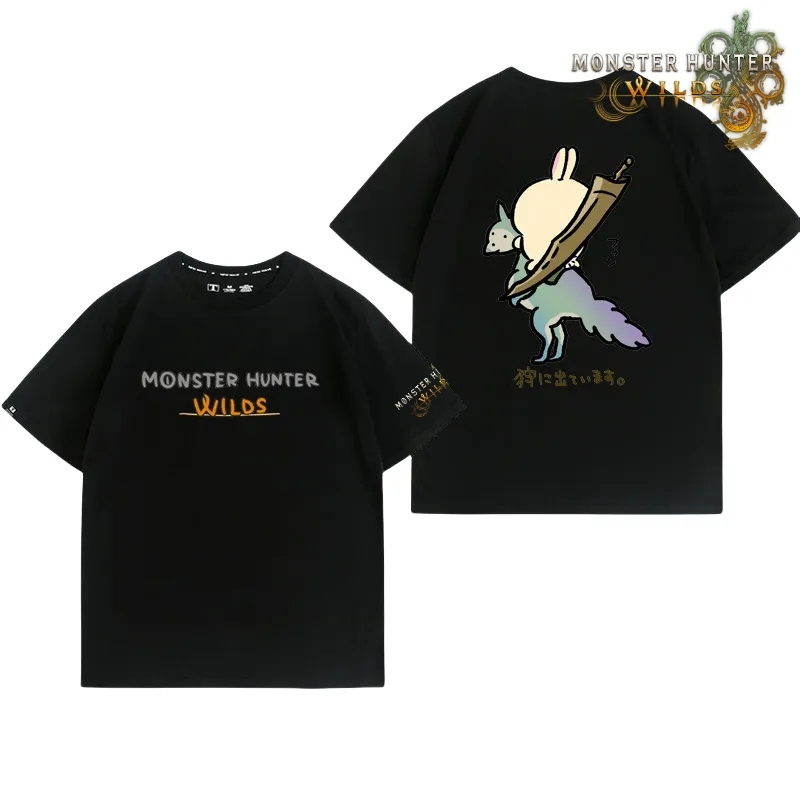 魔物獵人荒野印花短袖T恤