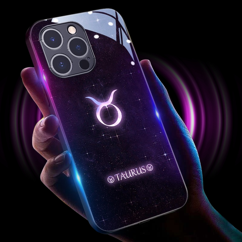 十二星座來電閃智能發光手機殼