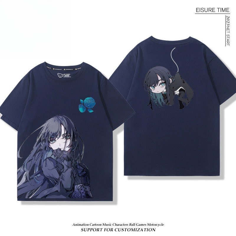 Ado歌手 2026親子情侶男女同款 印花短袖T恤