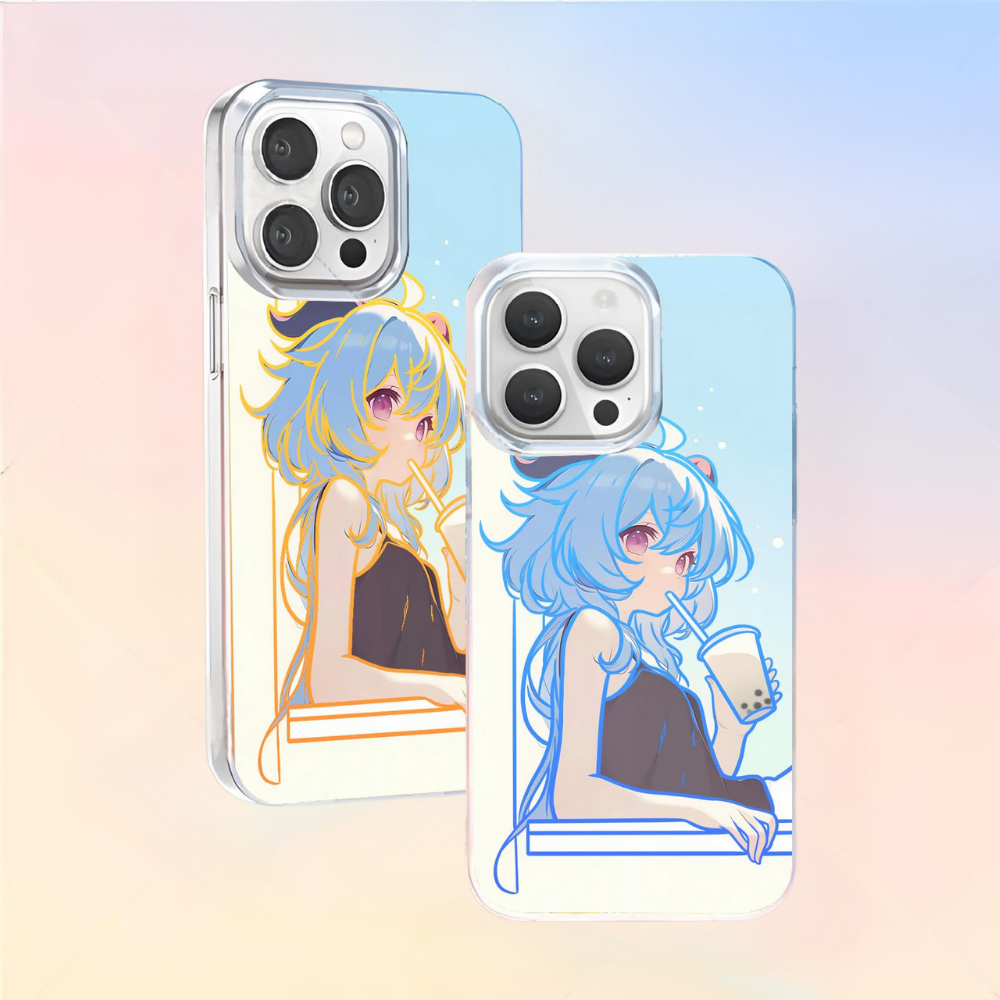 原神極光金漸變防摔手機殼