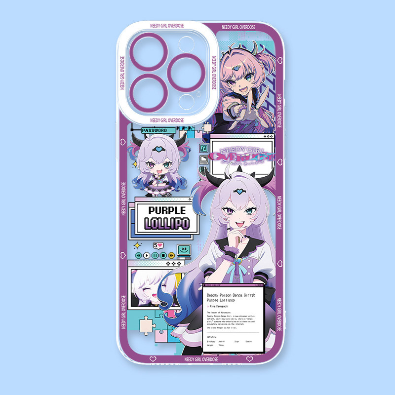 主播女孩重度依賴天使眼透明手機殼