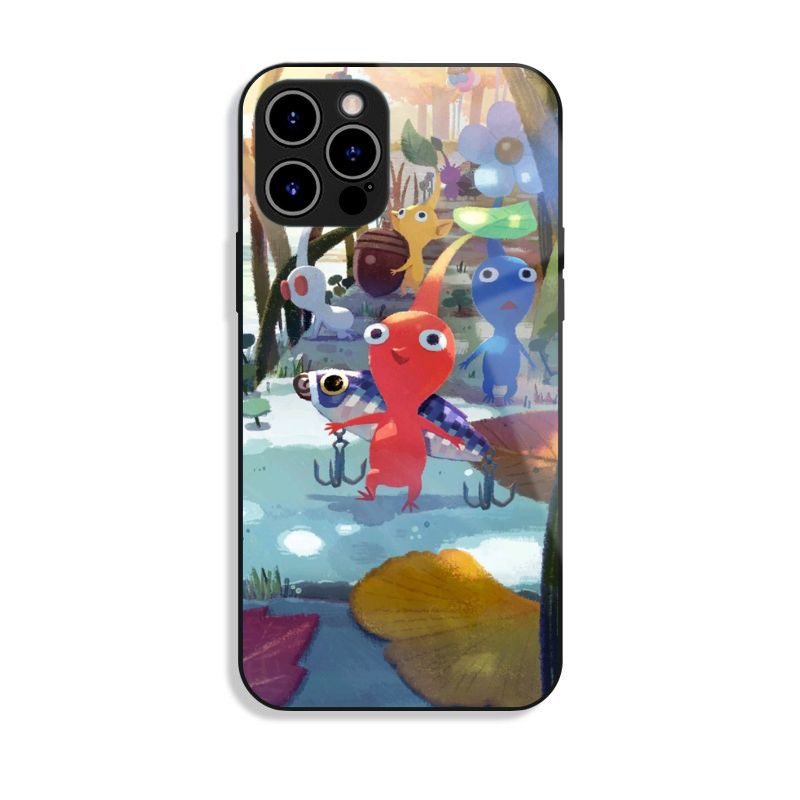 皮克敏 PIKMIN 高清鋼化玻璃手機殼