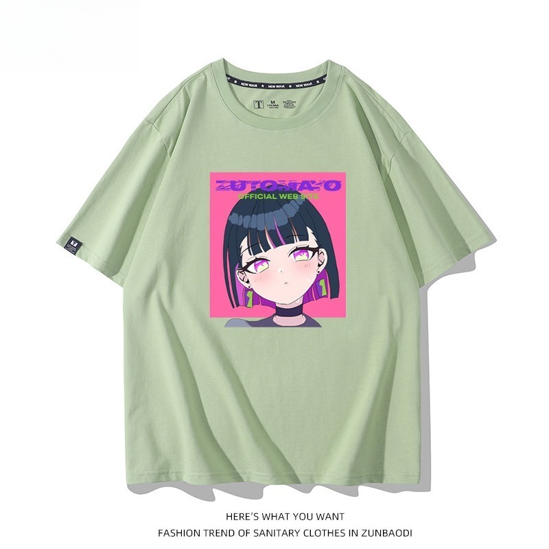 永遠是深夜有多好 2026親子情侶男女同款 印花短袖T恤