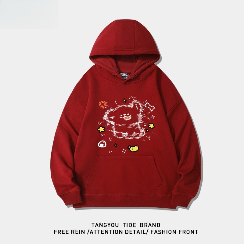 線條小狗 聯名衛衣2026秋冬新款親子情侶裝 圓領長袖/連帽衛衣