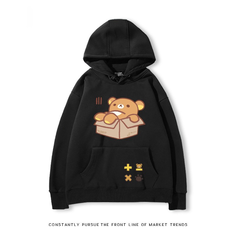 拉拉熊 秋冬新款 親子情侶裝連帽衛衣