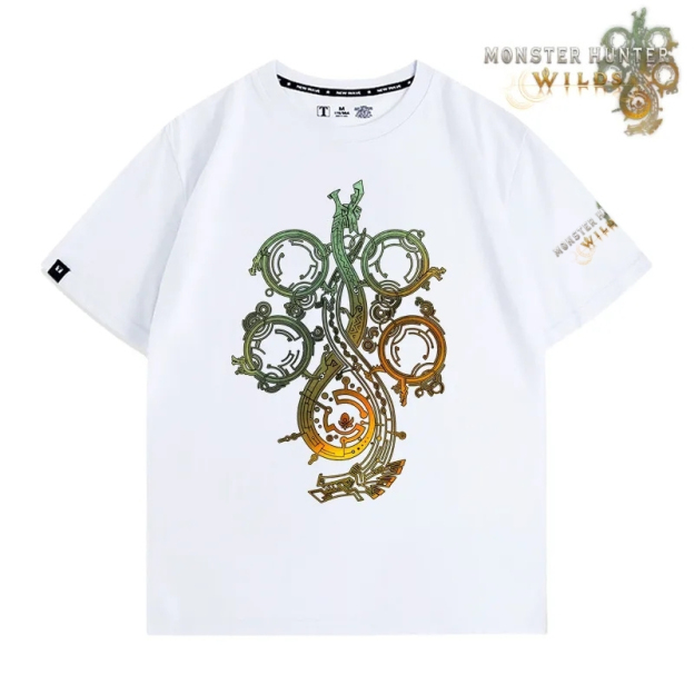 魔物獵人荒野印花短袖T恤