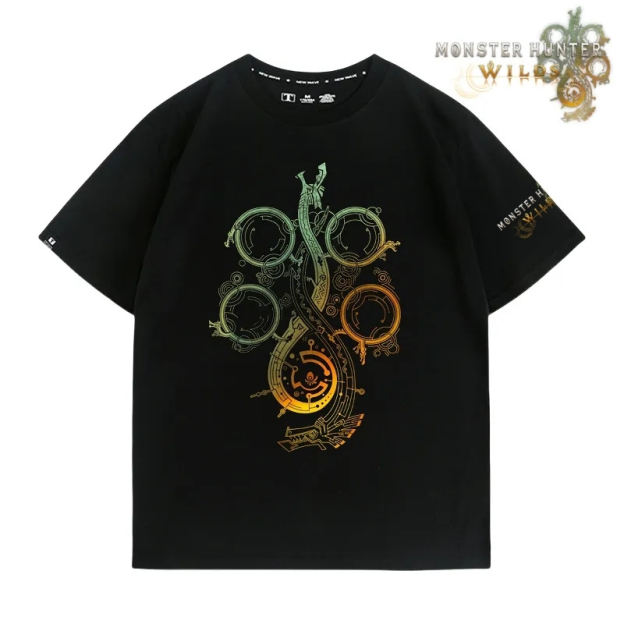 魔物獵人荒野印花短袖T恤