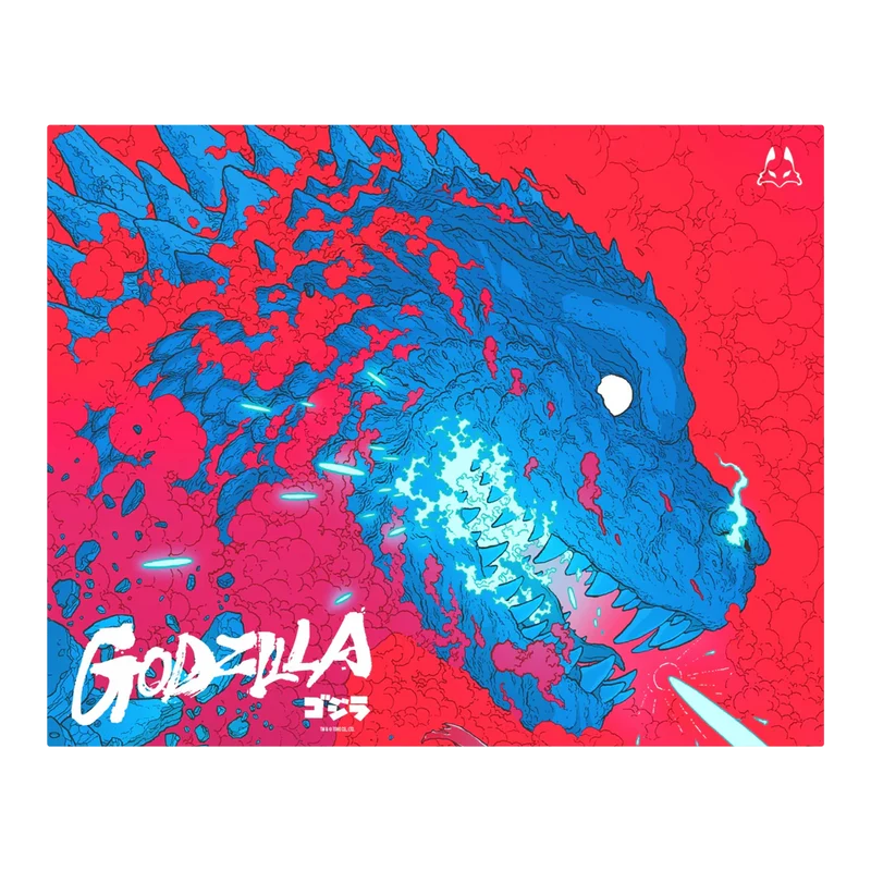 哥吉拉 Godzilla × Arbiter Studio 玻璃滑鼠墊｜聯名高速電競滑鼠墊
