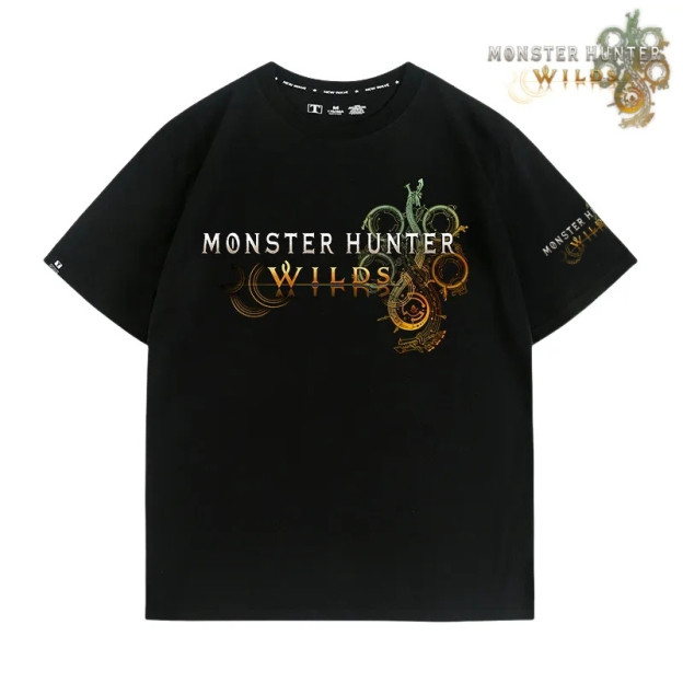 魔物獵人荒野印花短袖T恤
