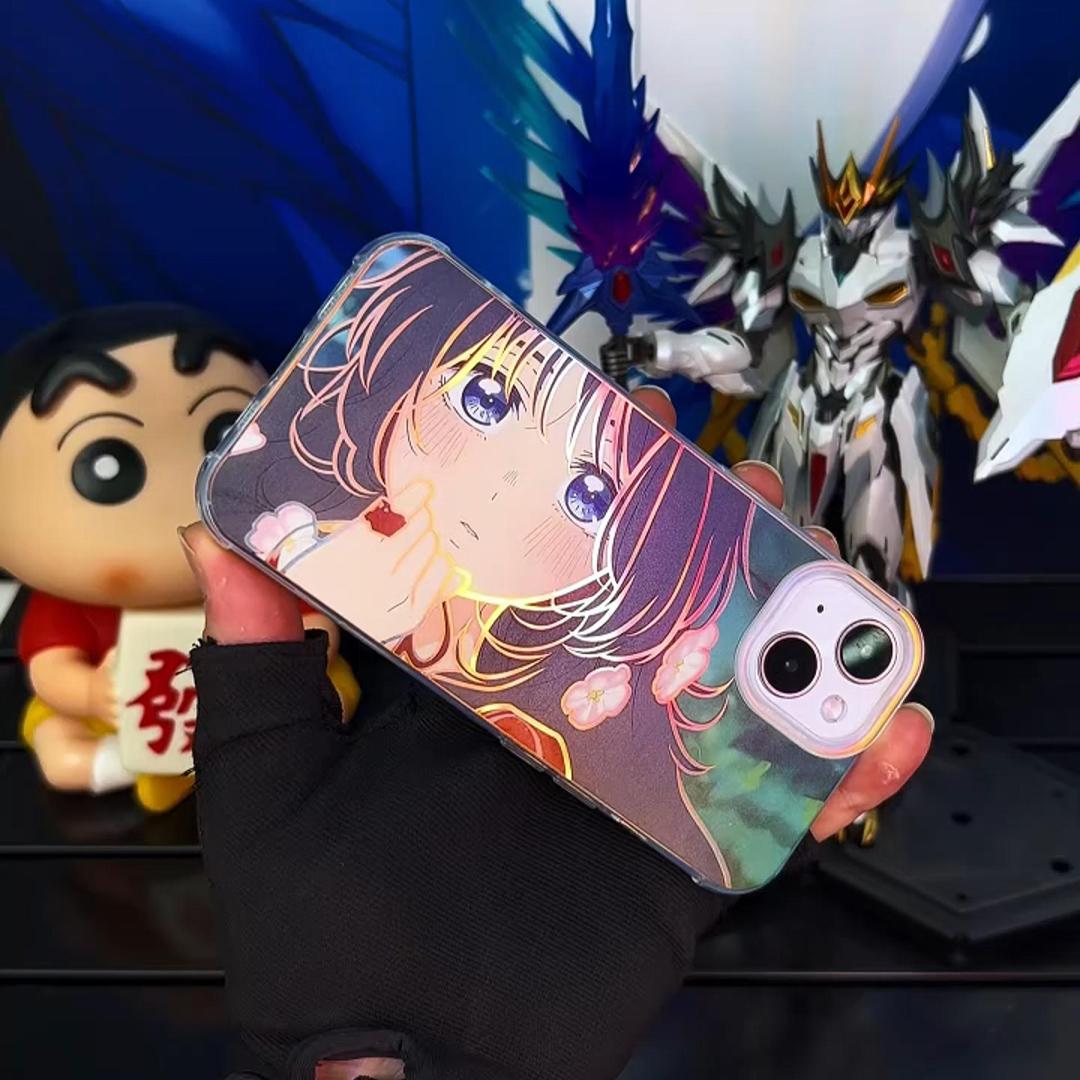 熏香花朵凛然绽放 極光金漸變手機殼-GOODTOYSTUDIO