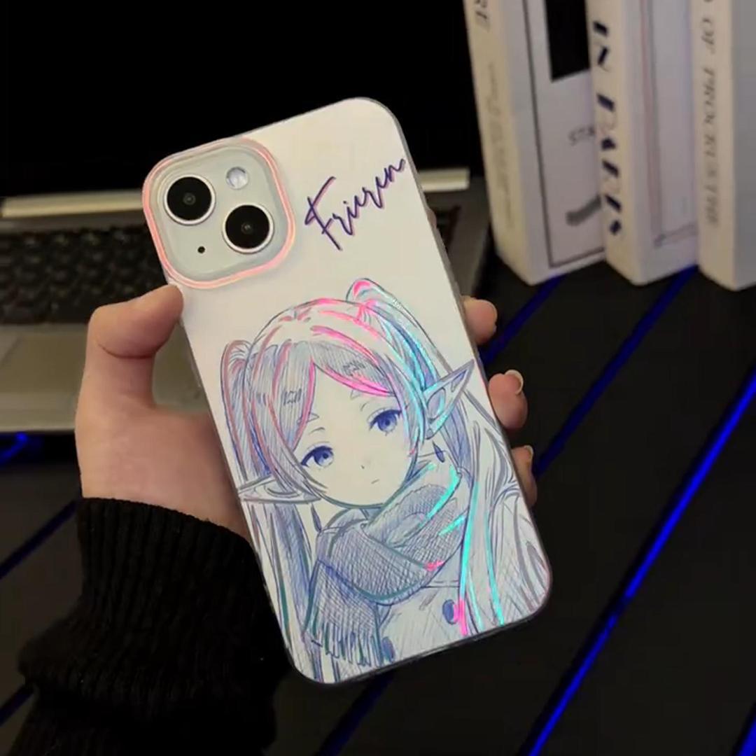 葬送的芙莉蓮極光金漸變手機殼