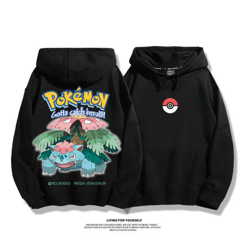 寶可夢 超級進化 2025秋冬新款 親子情侶男女連帽衛衣