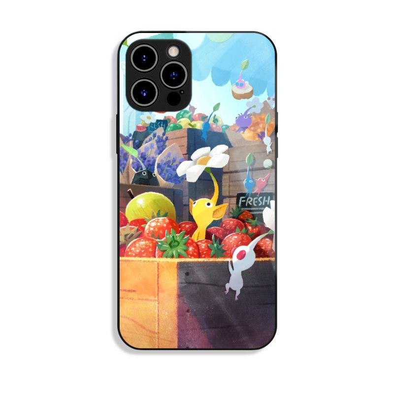 皮克敏 PIKMIN 高清鋼化玻璃手機殼