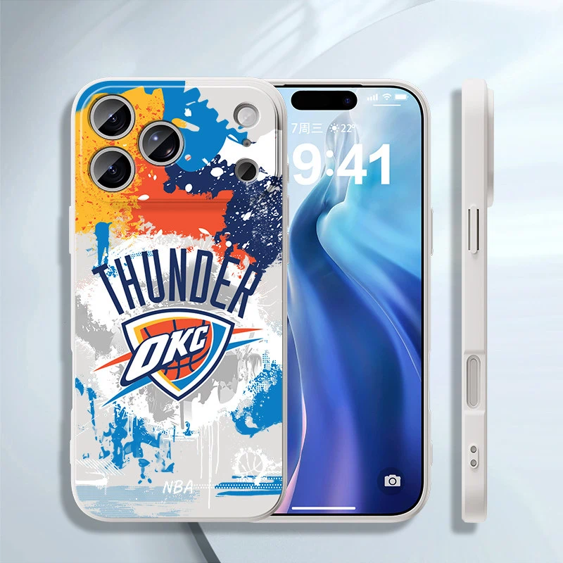 NBA 水墨風液態矽膠手機殼