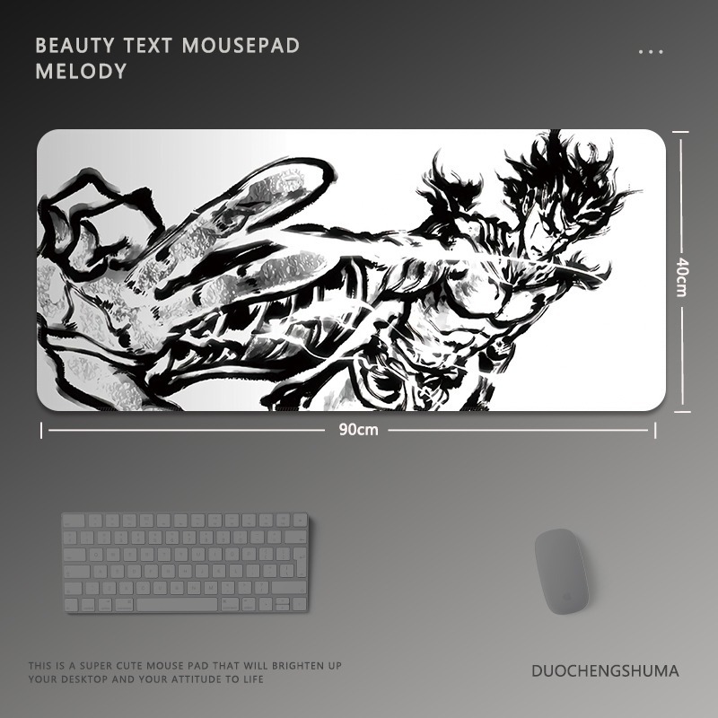 黑白動漫 主題桌墊 布質滑鼠墊-GOODTOYSTUDIO
