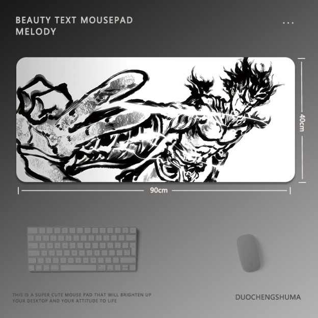 黑白動漫 主題桌墊 布質滑鼠墊-GOODTOYSTUDIO