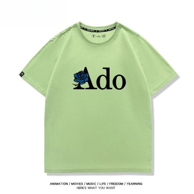 Ado歌手 2026親子情侶男女同款 印花短袖T恤