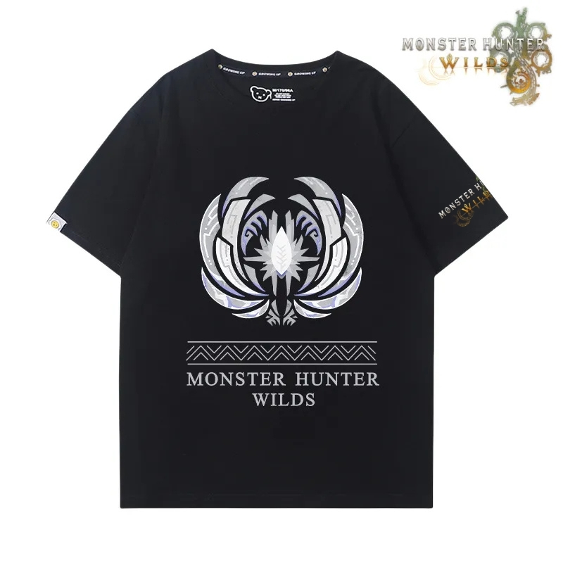 魔物獵人荒野印花短袖T恤