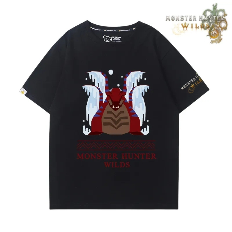 魔物獵人荒野印花短袖T恤