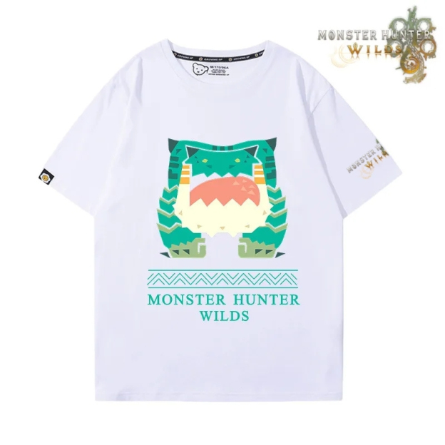 魔物獵人荒野印花短袖T恤