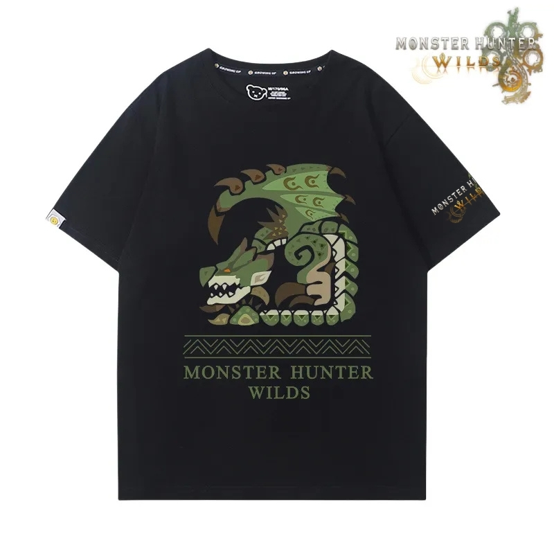 魔物獵人荒野印花短袖T恤