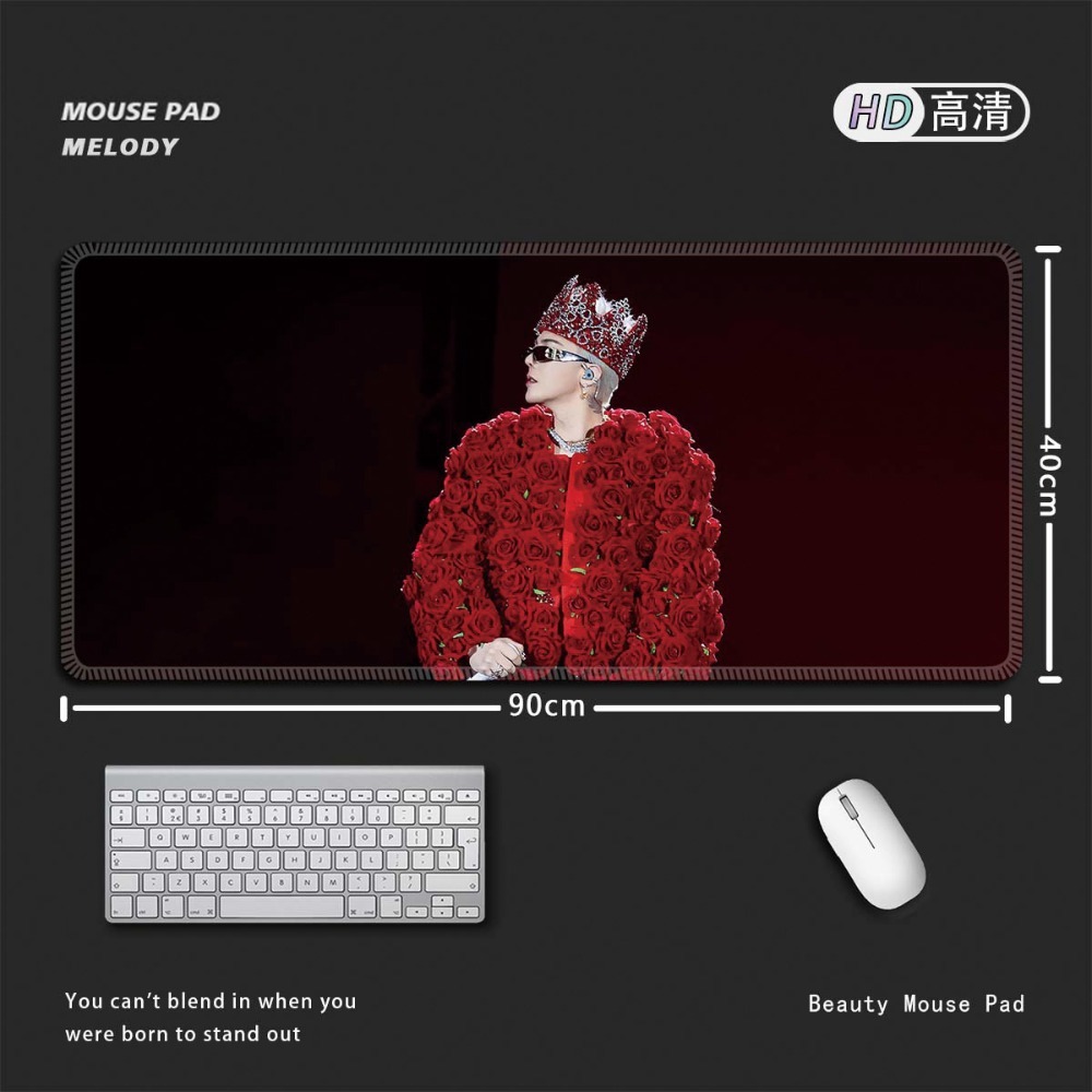 權志龍 GD G-DRAGON 大尺寸滑鼠墊｜BIGBANG小雛菊主題桌墊 電腦鍵盤墊