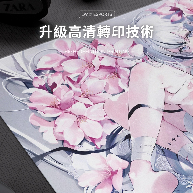 Pulsar × AMICIS 鋼化玻璃滑鼠墊 細節展示