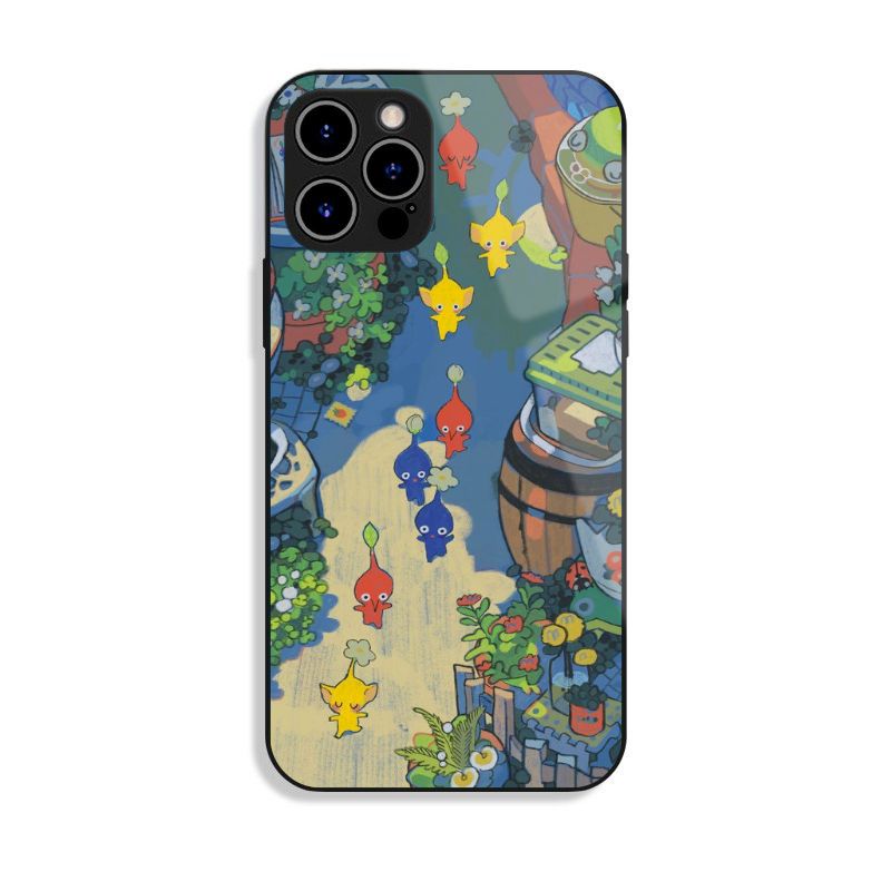 皮克敏 PIKMIN 高清鋼化玻璃手機殼
