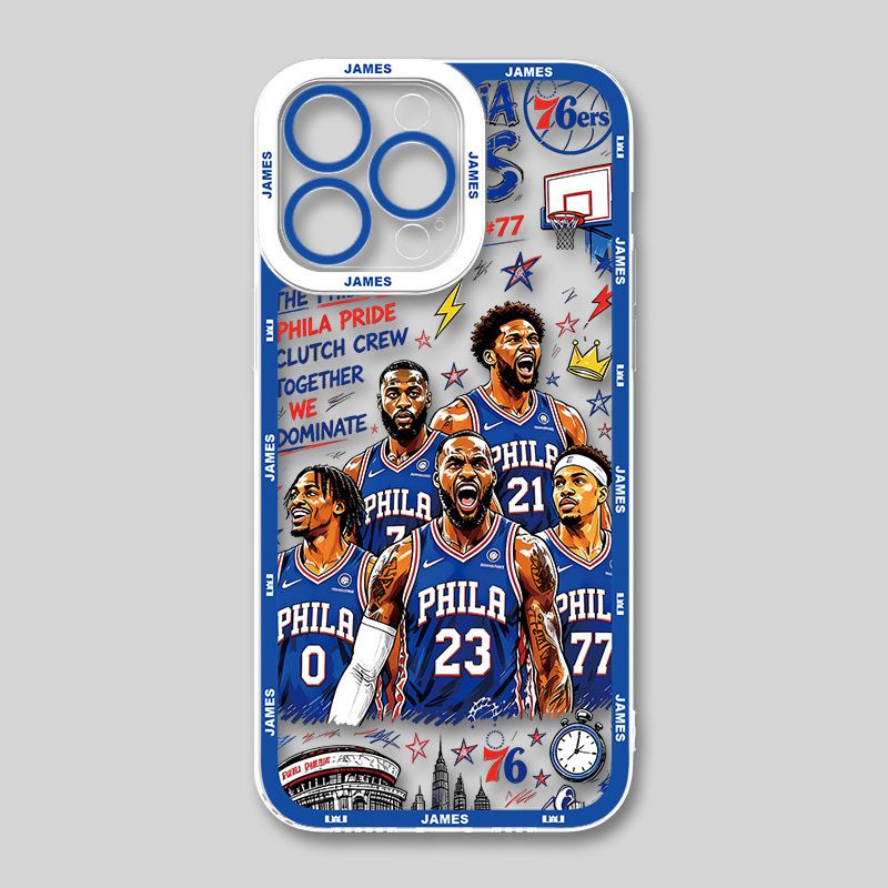 NBA詹姆斯天使眼透明手機殼