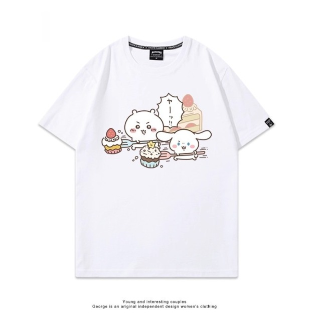 Chiikawa 2025親子情侶男女同款 印花短袖T恤-GOODTOYSTUDIO