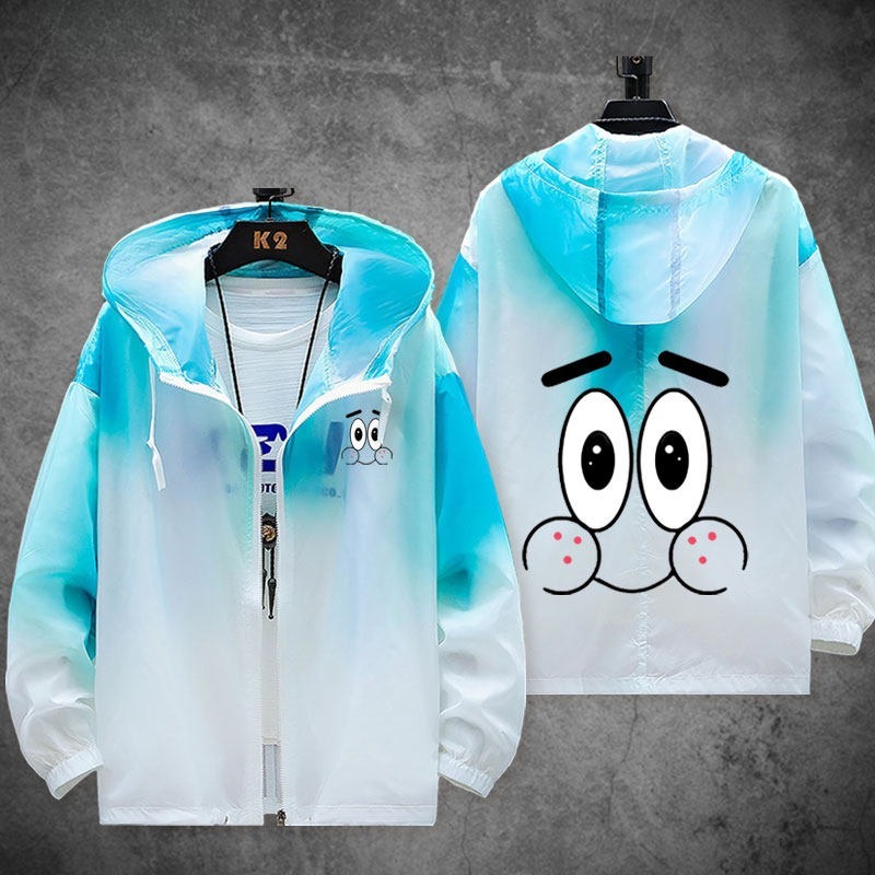 海綿寶寶 輕薄透氣漸變防曬衣外套