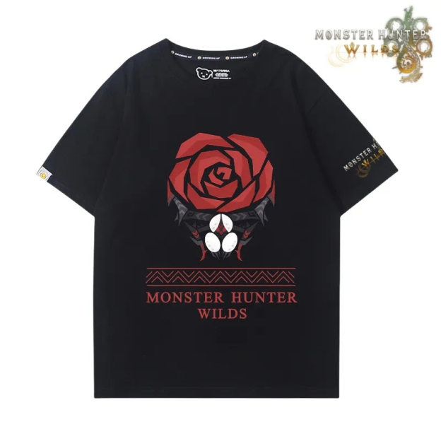 魔物獵人荒野印花短袖T恤