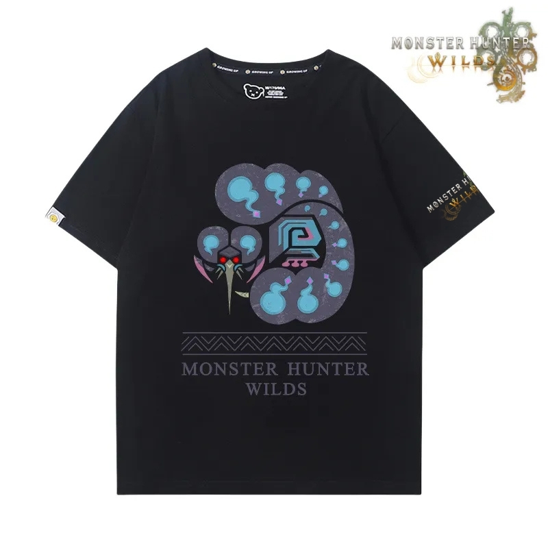 魔物獵人荒野印花短袖T恤