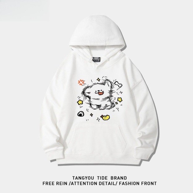 線條小狗 聯名衛衣2026秋冬新款親子情侶裝 圓領長袖/連帽衛衣