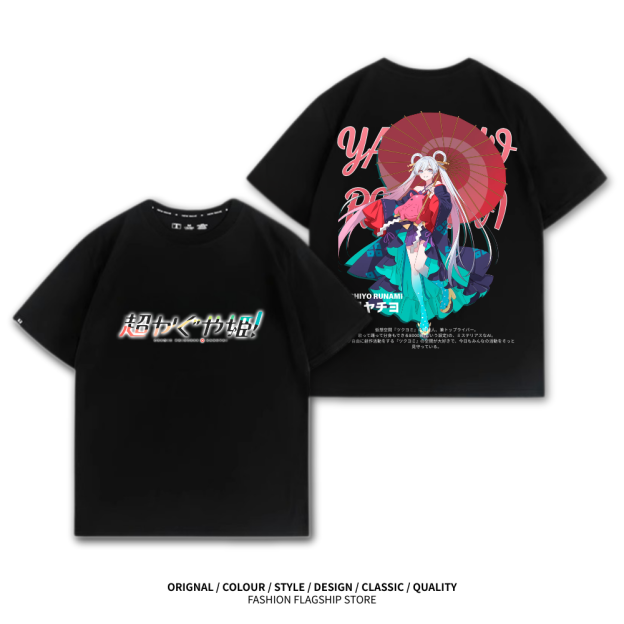 超時空輝耀姬 動漫主題印花短袖T恤