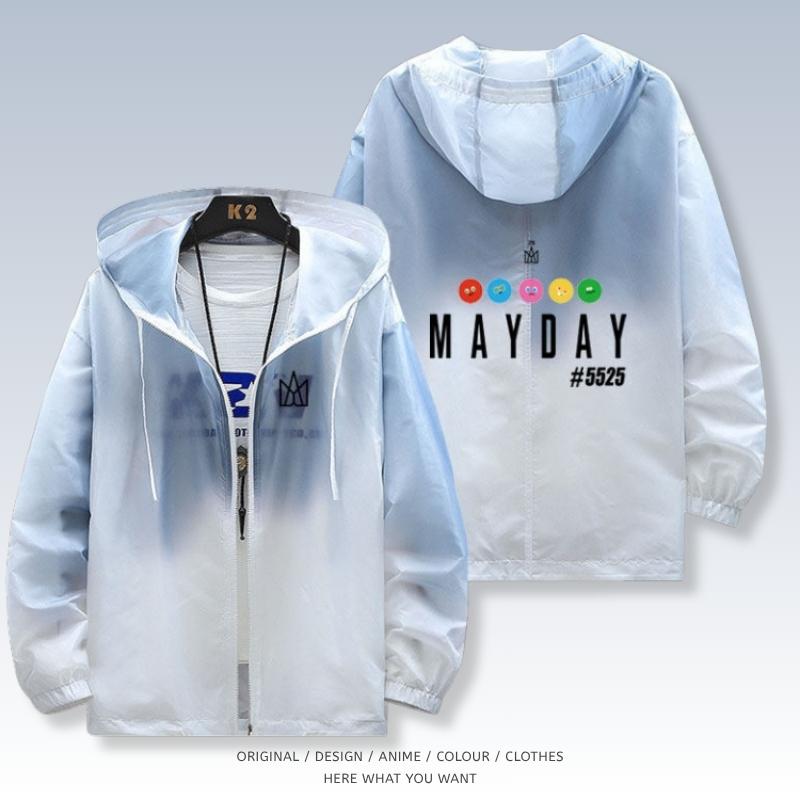 五月天 Mayday 全機能抗UV涼感漸變防曬外套 MD 漸變黑01
