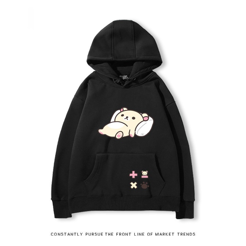 拉拉熊 秋冬新款 親子情侶裝連帽衛衣