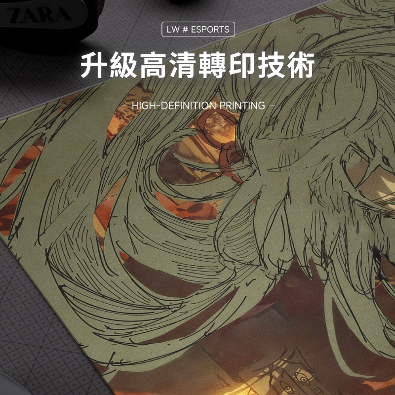 AbyssGaming 嵐玉/紅玉/翡翠鋼化玻璃滑鼠墊