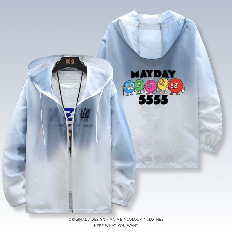 五月天 Mayday 全機能抗UV涼感漸變防曬外套 MD 漸變黑02