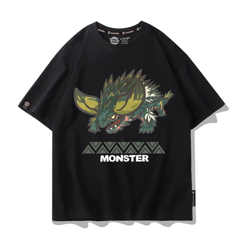 魔物獵人 2026親子情侶男女同款 印花短袖T恤