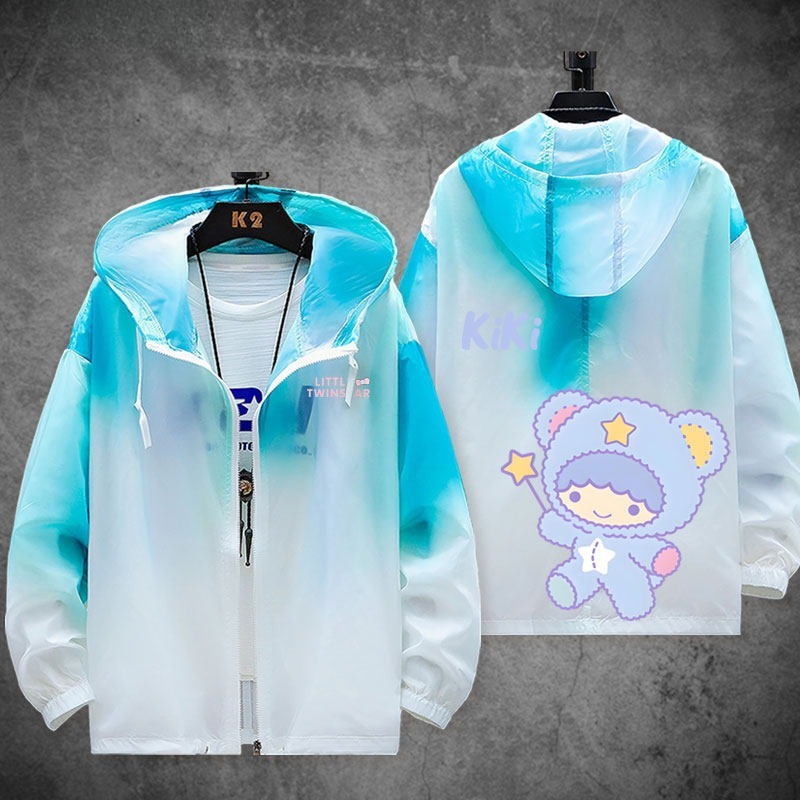 雙子星little twinstars 輕薄透氣漸變防曬衣外套