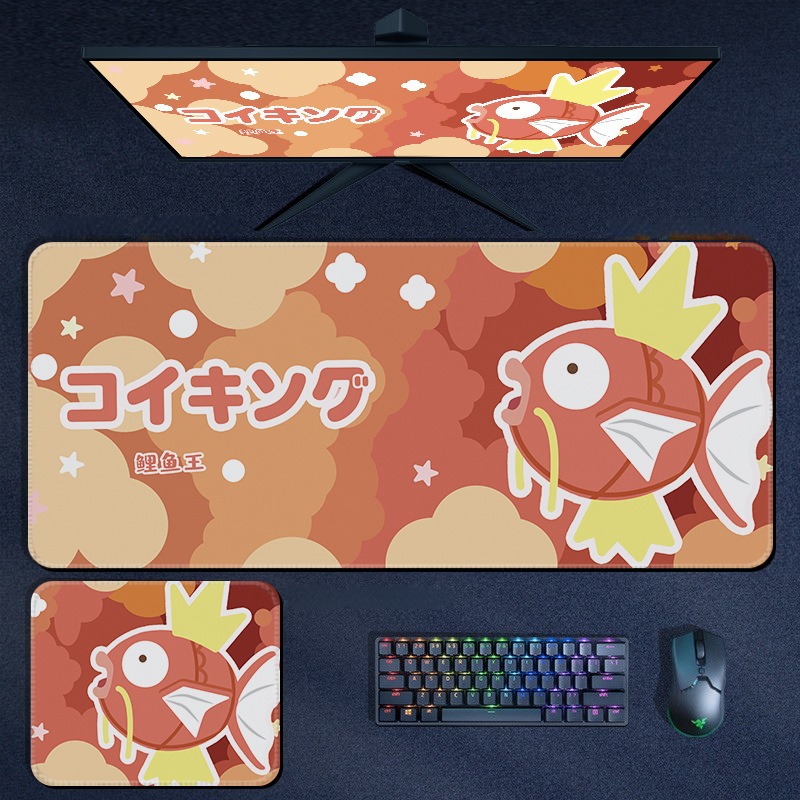 寶可夢 Pokémon 超大滑鼠墊｜加厚電競遊戲桌墊
