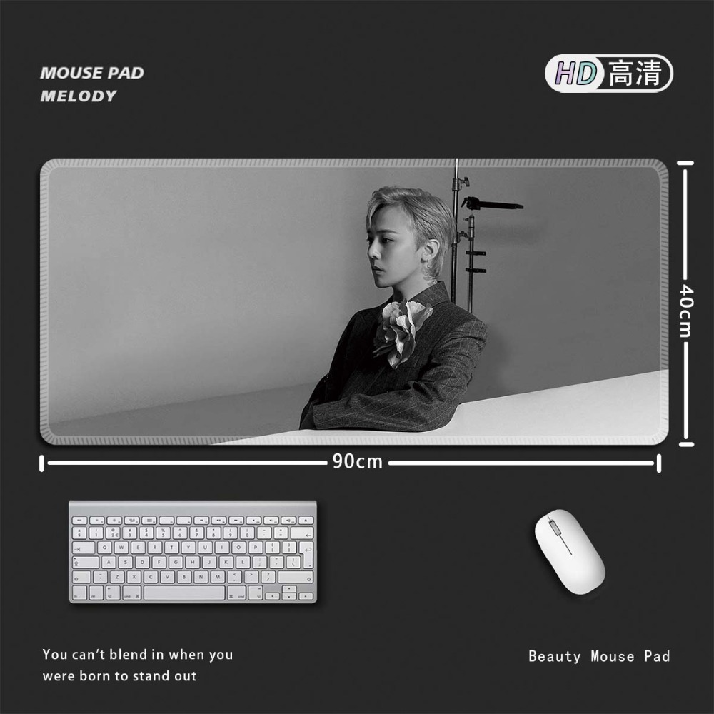 權志龍 GD G-DRAGON 大尺寸滑鼠墊｜BIGBANG小雛菊主題桌墊 電腦鍵盤墊