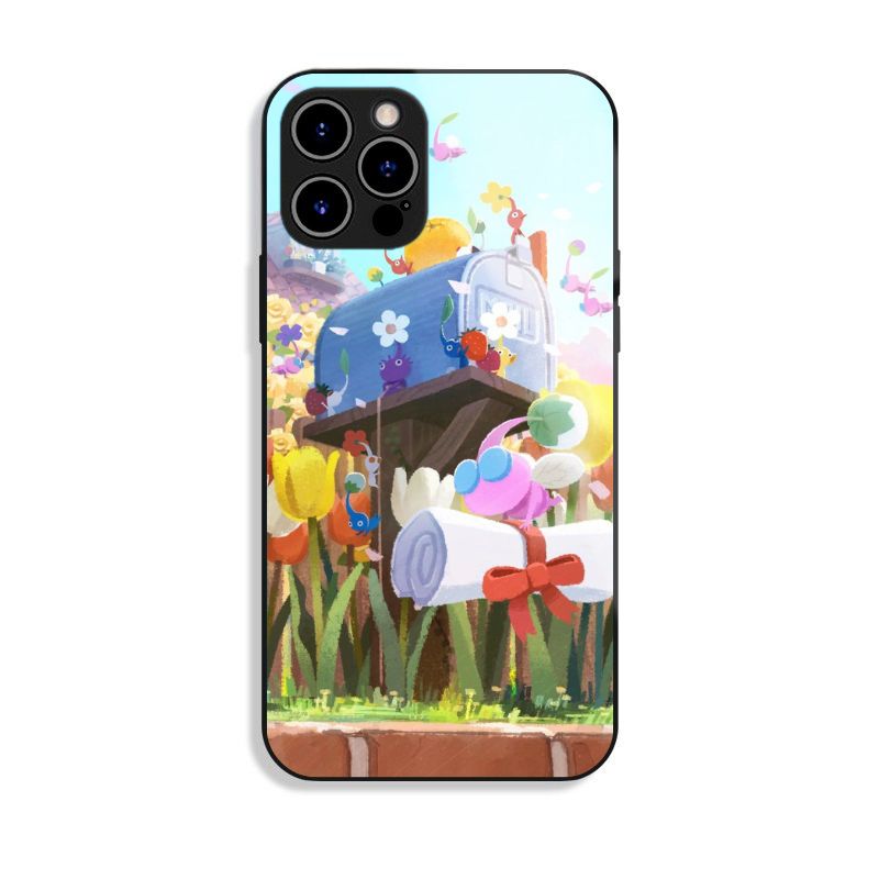 皮克敏 PIKMIN 高清鋼化玻璃手機殼
